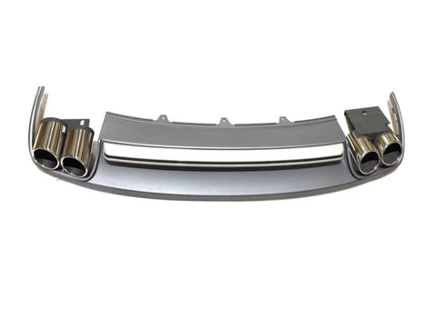 AUDI A4 2012-2015 IÇIN UYUMLU S4 DIFUZOR &amp; EGZOZ SETI (NORMAL TAMPON İÇİN)
